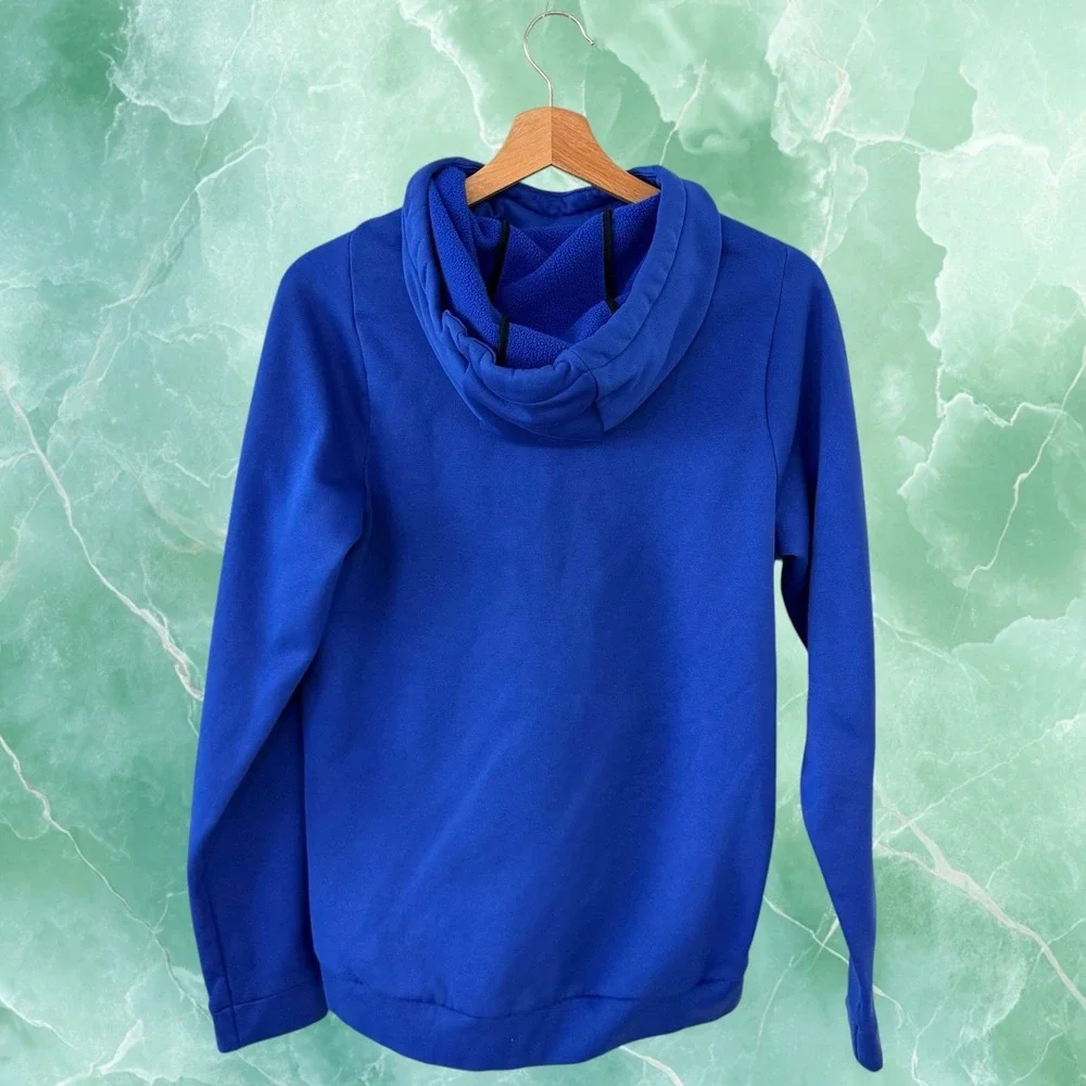 Nike Dri-FIT Therma Blue Pullover Hoodie Women's Small Athletic Sweatshirt